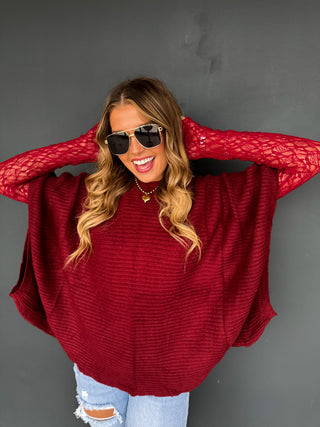 PREORDER- FALL MEG PULLOVER PONCHO