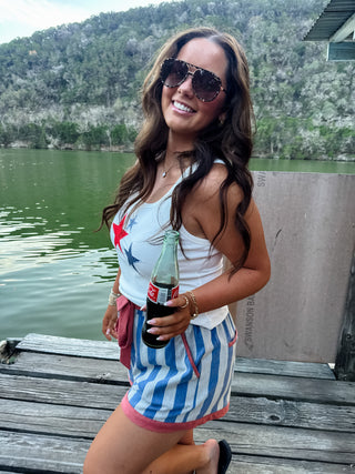 PIPER STRETCH DENIM SHORTS