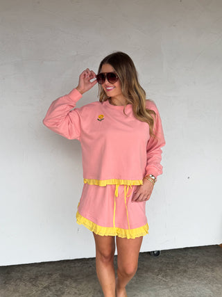 SPRING FLOWER SKIRT SET