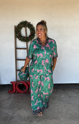 PREORDER- LEOPARD & CHEETAH STAR LUXE PJ SET