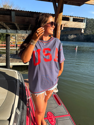 ALL AMERICAN OVERSIZED TEE