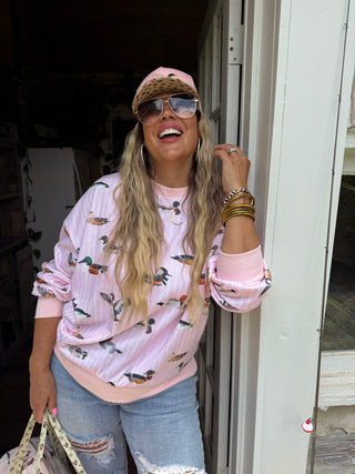 PREORDER- PINK DUCK PULLOVER