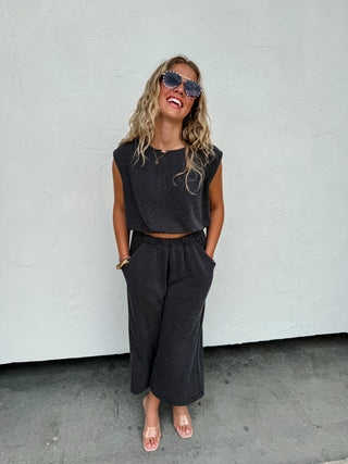 MADDIE CROP PANT SET