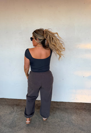 PREORDER- OUT AND ABOUT CAP SLEEVE TOP