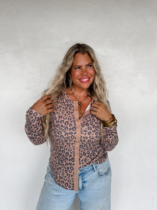 PREORDER - KORI SNAP BUTTON WAFFLE TOP