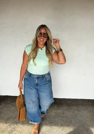 PREORDER- SPRING HARLEY CAP SLEEVE BASIC TOP