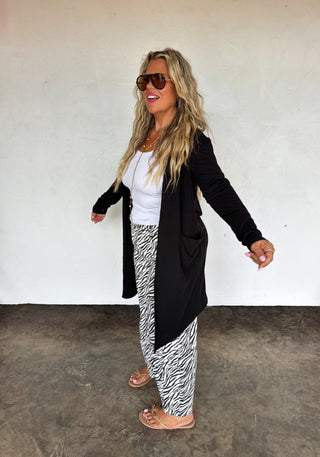 PREORDER- ZEBRA BEX BARREL JEANS
