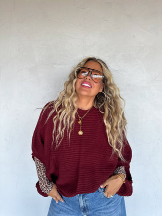 PREORDER- FALL MEG PULLOVER PONCHO