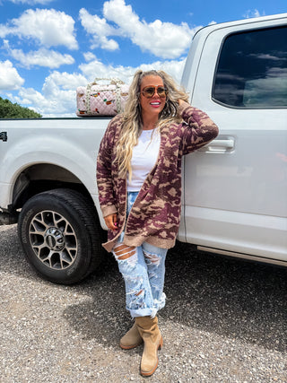 PREORDER- CAMO CLOUD CARDIGAN