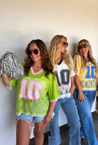 PREORDER- BLEACHER BABE LACE JERSEY