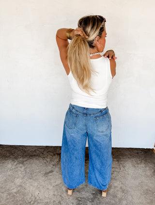 HIGH WAIST BARREL JEANS