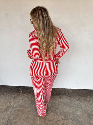 PREORDER- HADDIE STRIPE LOUNGE SET