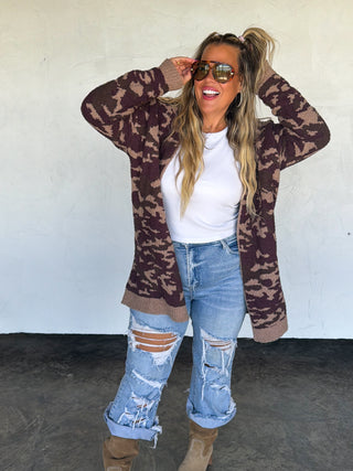PREORDER- CAMO CLOUD CARDIGAN