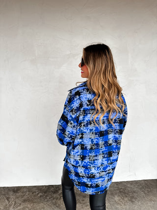 PREORDER- JUNIPER BLEACHED PLAID TOP