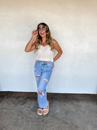 PREORDER- HAMPTONS TWIST BACK TANK
