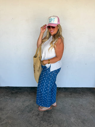 PREORDER- DARLING DOT BARREL JEANS