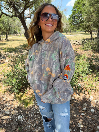 PREORDER- HIDDEN TRAIL CAMO HOODIE PULLOVER