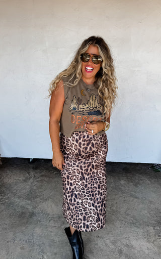 PREORDER- KYLEIGH CHEETAH SKIRT