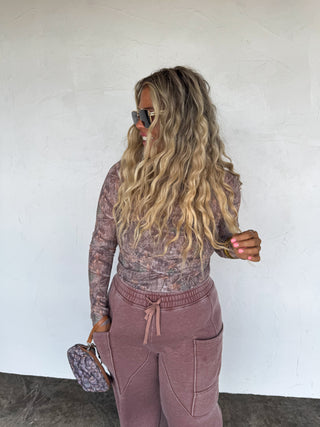PREORDER- CAMO MESH TOP