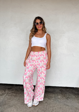 PREORDER- FLORAL & CHEETAH DRIFT AWAY JOGGERS