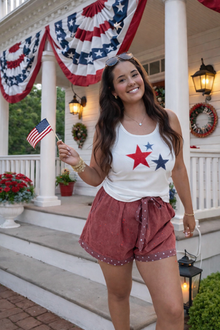PIPER STRETCH DENIM SHORTS