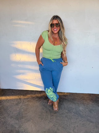 PREORDER- OUT AND ABOUT CAP SLEEVE TOP