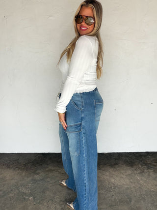 PREORDER- NASH BARREL CARGO JEANS