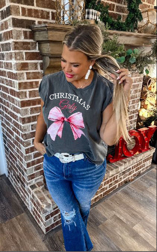 PREORDER- CHRISTMAS GIRLY GRAPHIC TEE