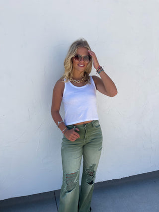 BLAKELEY DISTRESSED COLORED JEANS