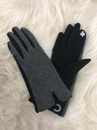 Herringbone Pattern Gloves