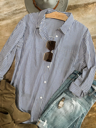 MADISON BUTTON DOWN TOP