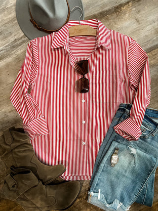 MADISON BUTTON DOWN TOP