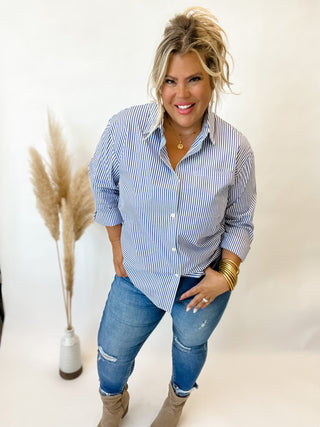 MADISON BUTTON DOWN TOP